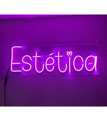 Letrero Estética (letra redonda)