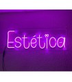 Letrero Estética (letra redonda)